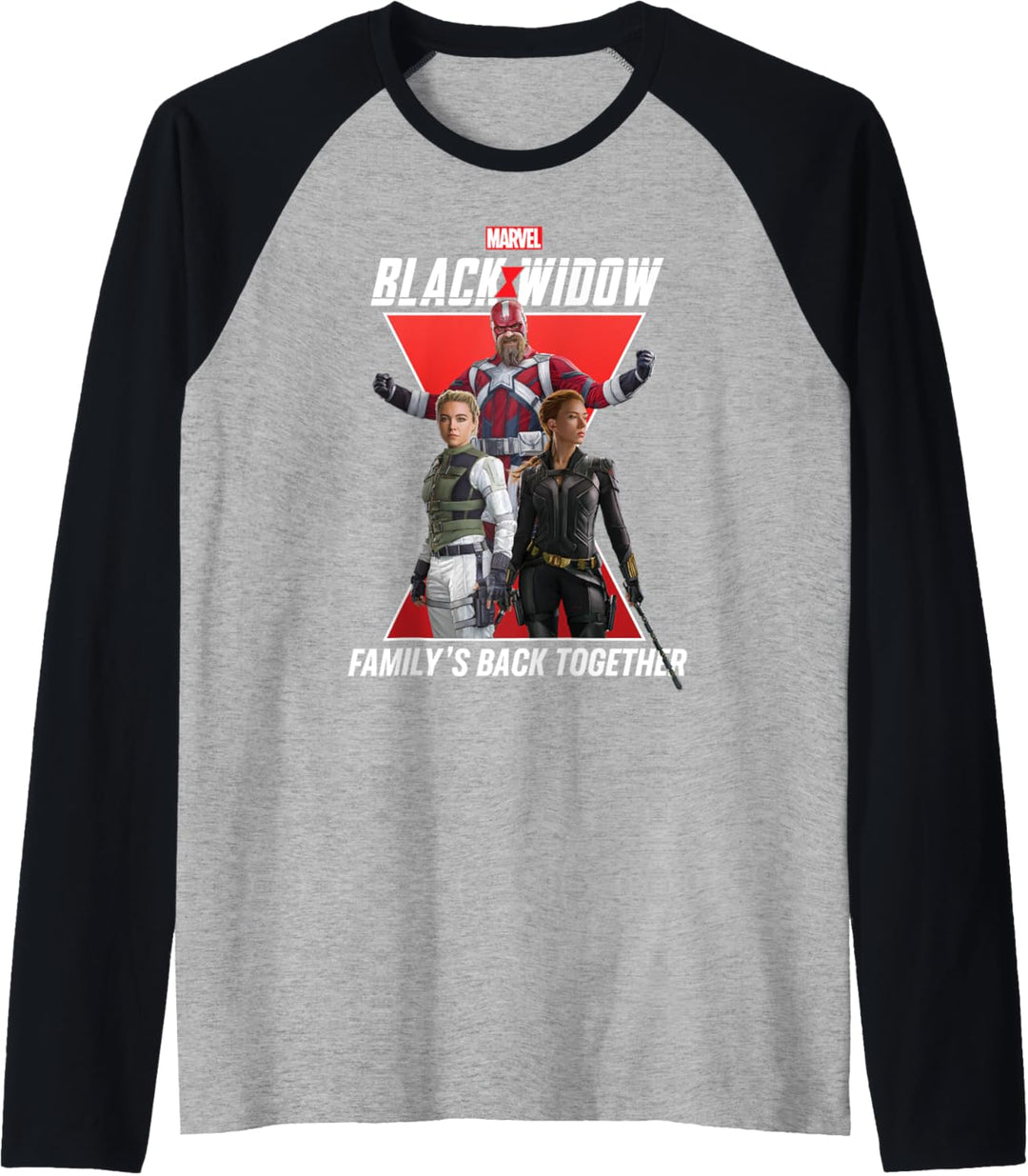 Marvel Black Widow Family's Back Together Raglan