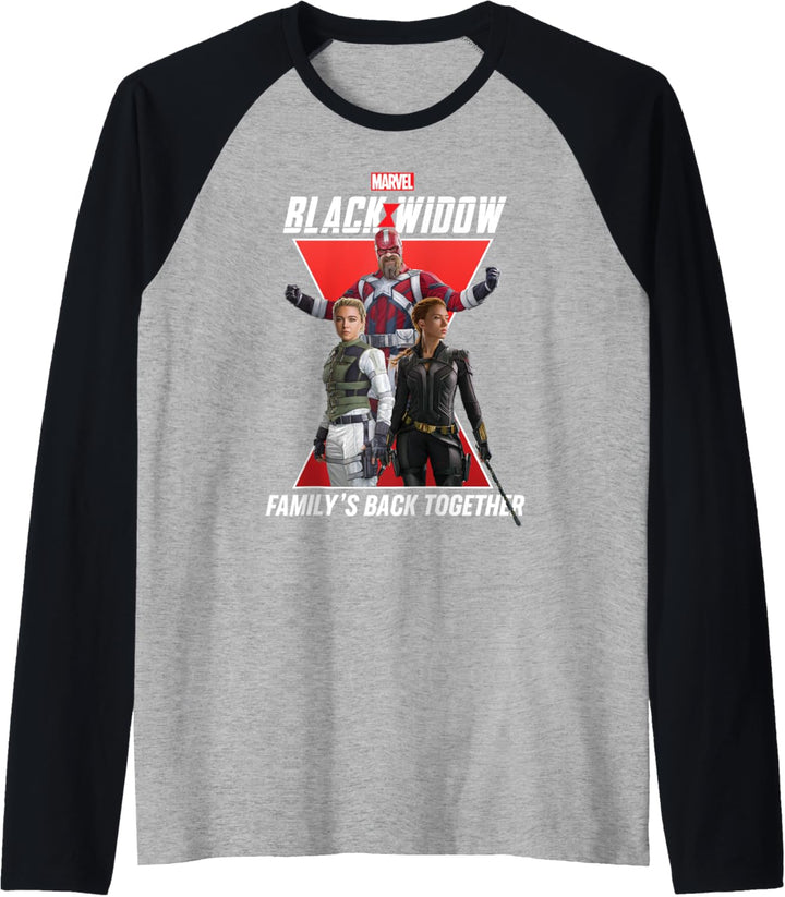 Marvel Black Widow Family's Back Together Raglan