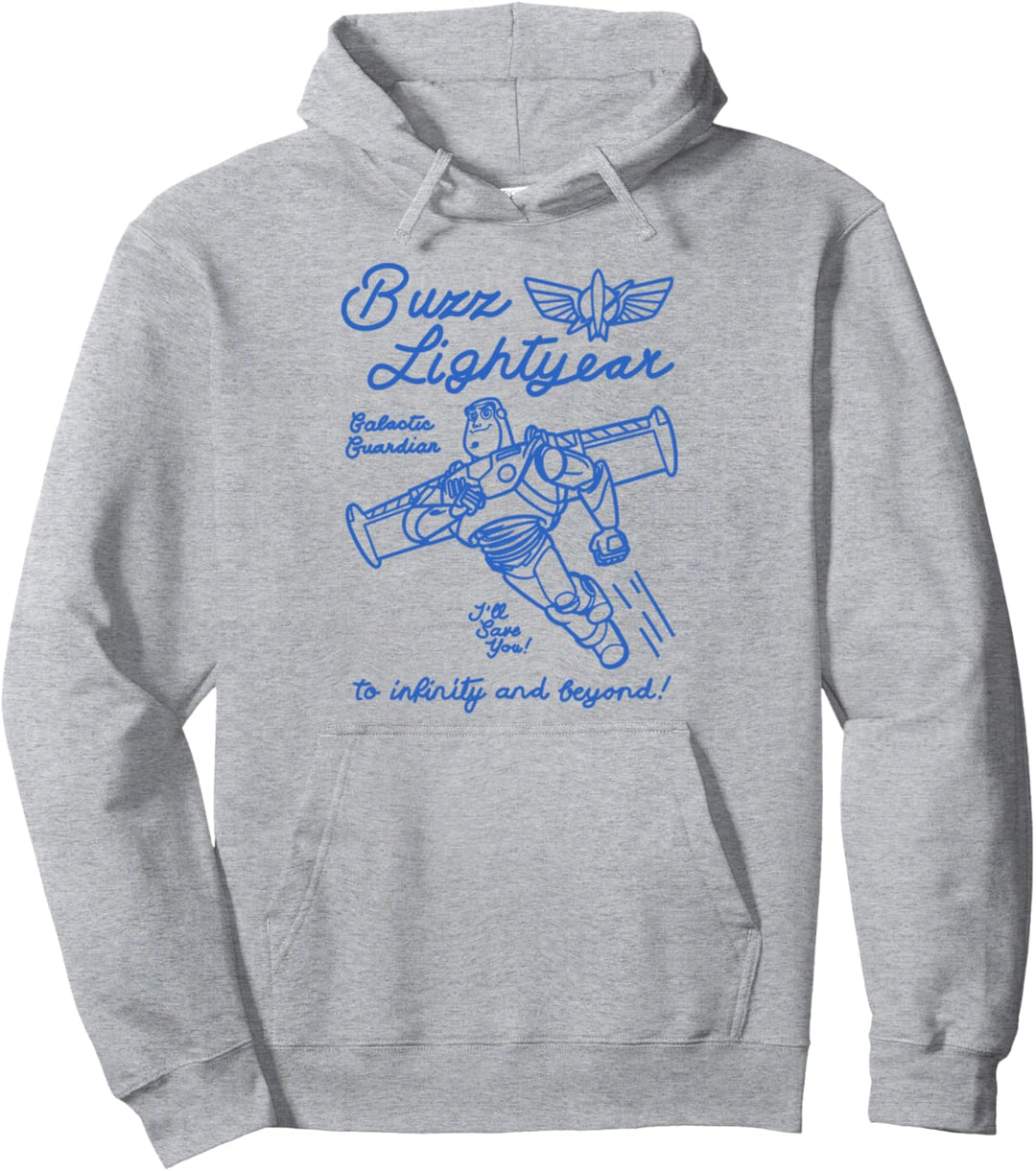 Disney Pixar Toy Story Buzz Lightyear And Beyond Bold Sketch Pullover Hoodie