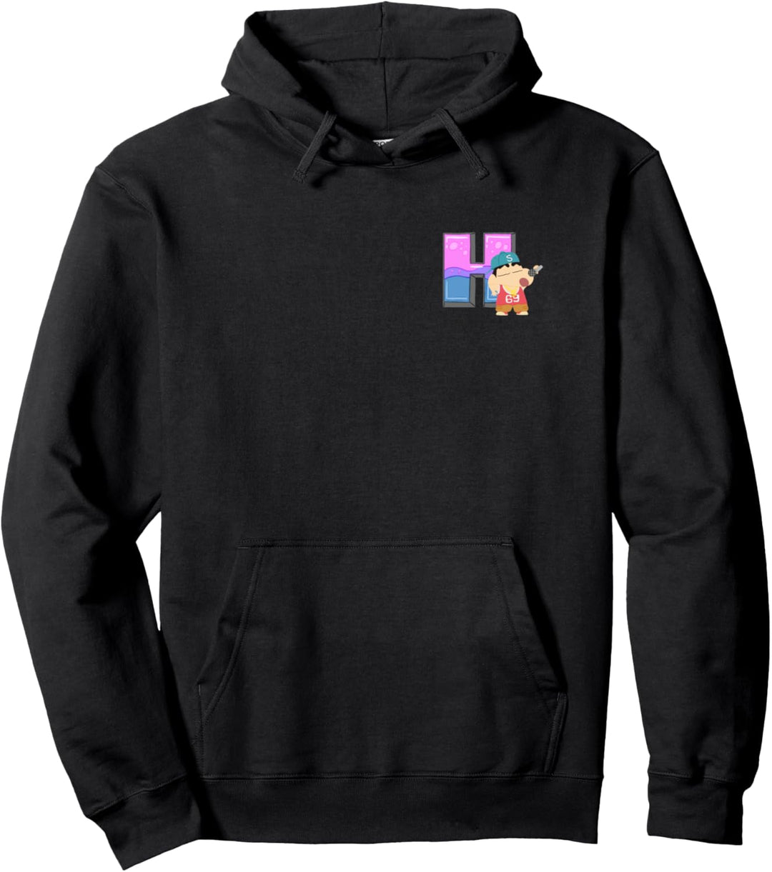 Crayon Shin-chan FUN! FUN! STUDY A to Z ”H” one point Pullover Hoodie