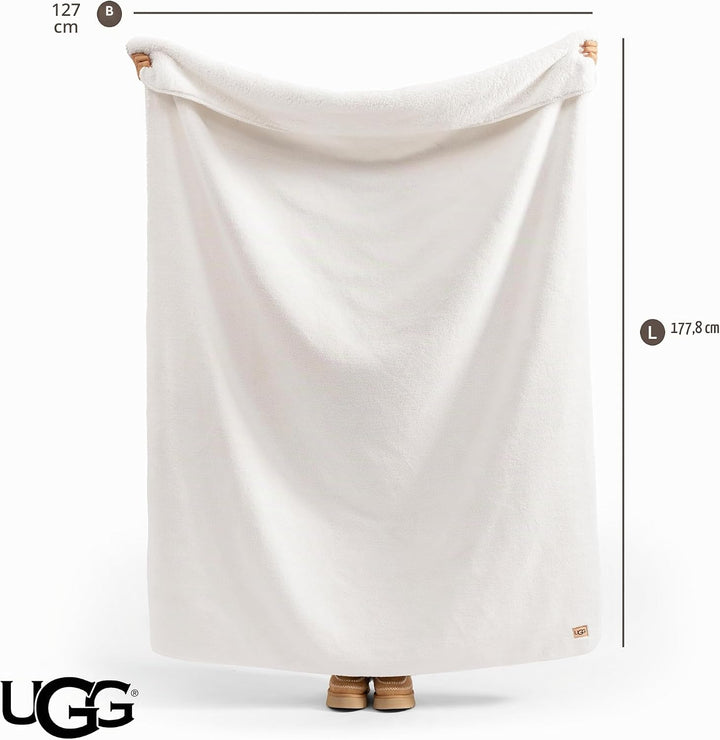 UGG Whitecap – Plüsch-Überwurfdecke für Couch oder Bett – Bequeme, gemütliche Heimdekoration – weich