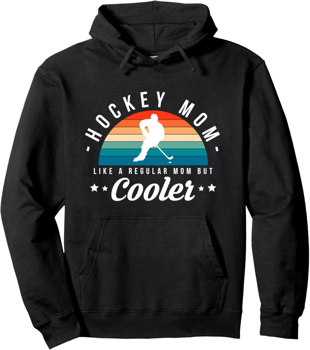 Ice Hockey Mom Eishockey Hockeyschläger Puck Schlittschuhe Pullover Hoodie