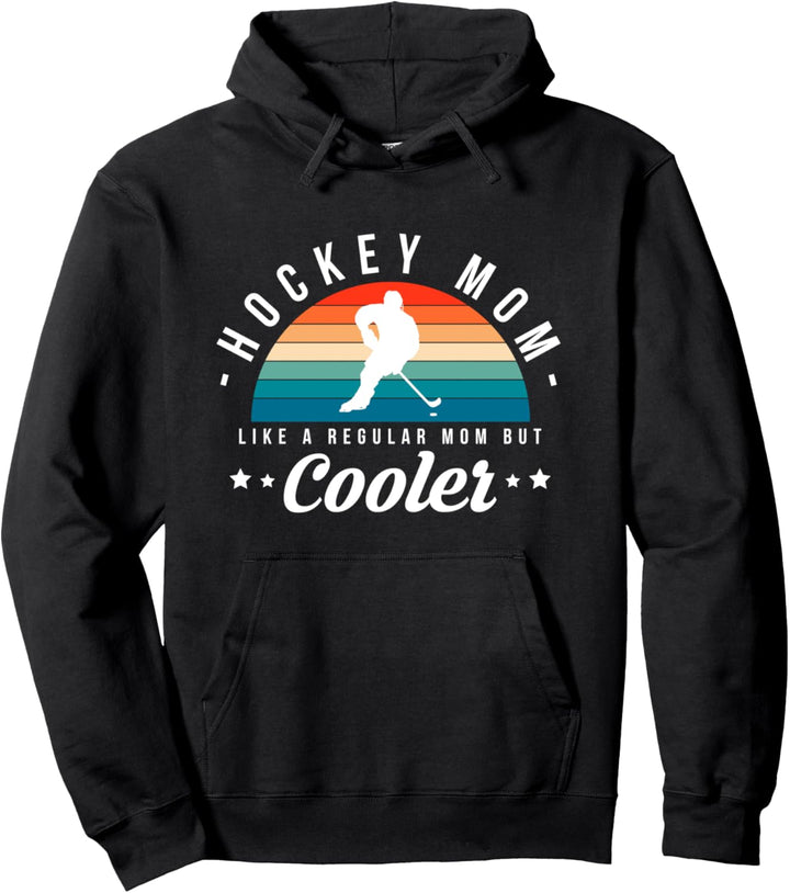 Ice Hockey Mom Eishockey Hockeyschläger Puck Schlittschuhe Pullover Hoodie