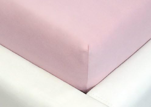 ESTELLA Spannbetttuch Feinjersey | Rosa | 100x200 cm | passend für Matratzen 90-100 cm (Breite) x 19