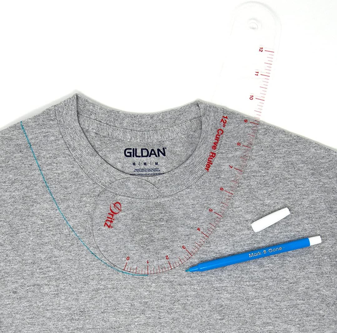 Dritz Curve Ruler Gebogenes Lineal, Acryl, farblos, 12 Inches, Gebogenes Lineal