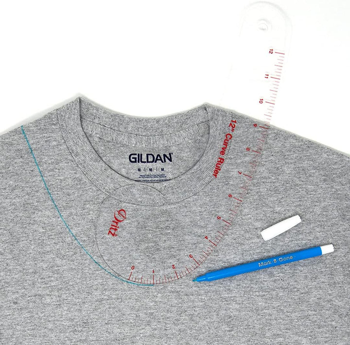 Dritz Curve Ruler Gebogenes Lineal, Acryl, farblos, 12 Inches, Gebogenes Lineal