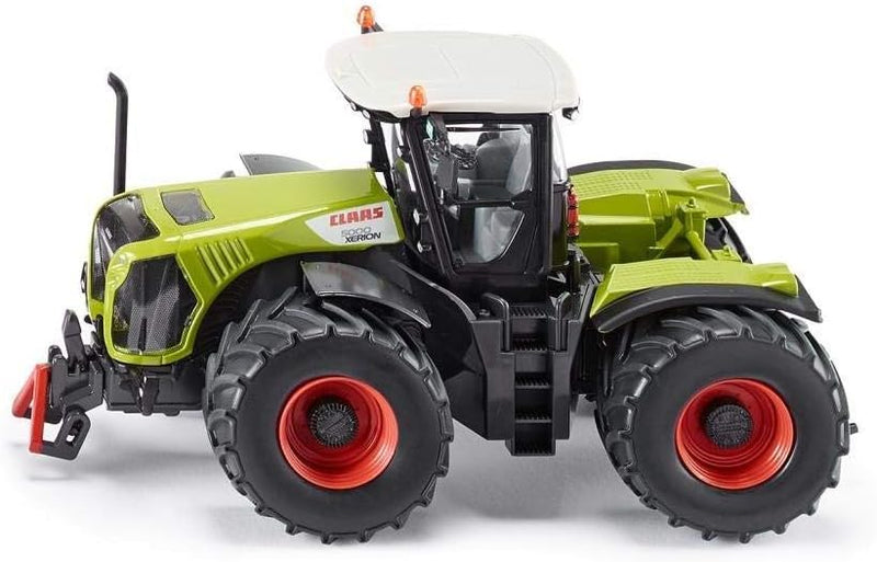 siku 3271, Claas Xerion 5000 Traktor, 1:32, Metall/Kunststoff, Grün, Achsschenkellenkung und Kupplun