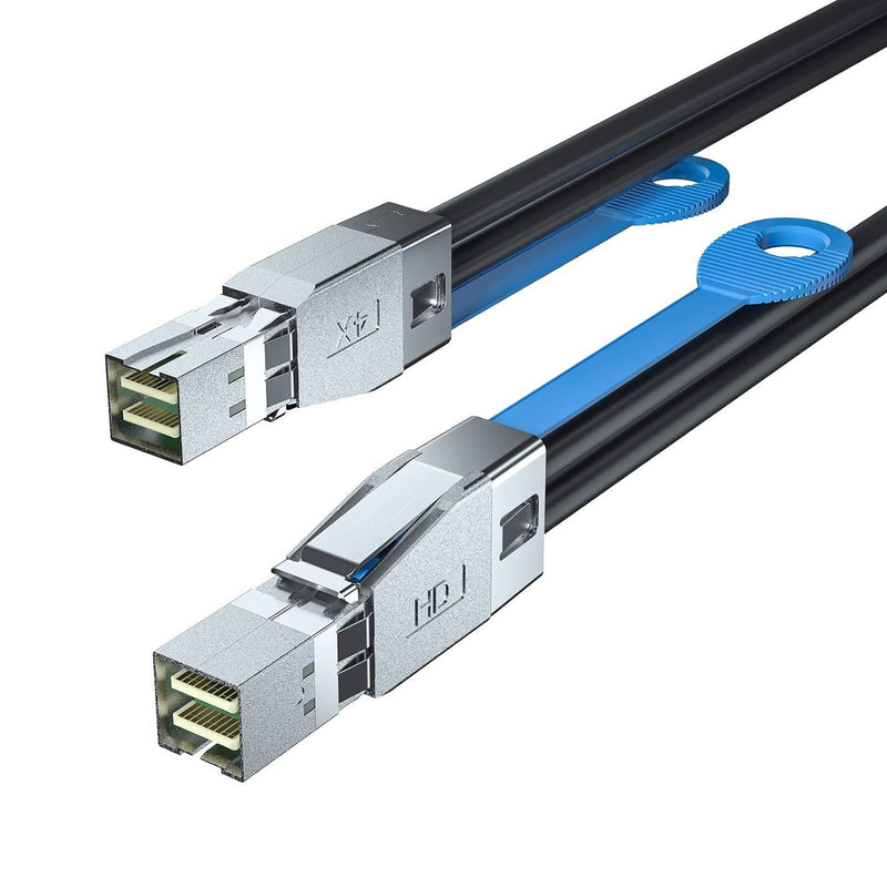 10Gtek® 12G External Mini SAS HD SFF-8644 zu SFF-8644 Kabel, 0.5-Meter(1.65-ft) 0.5m SFF-8644 zu SFF