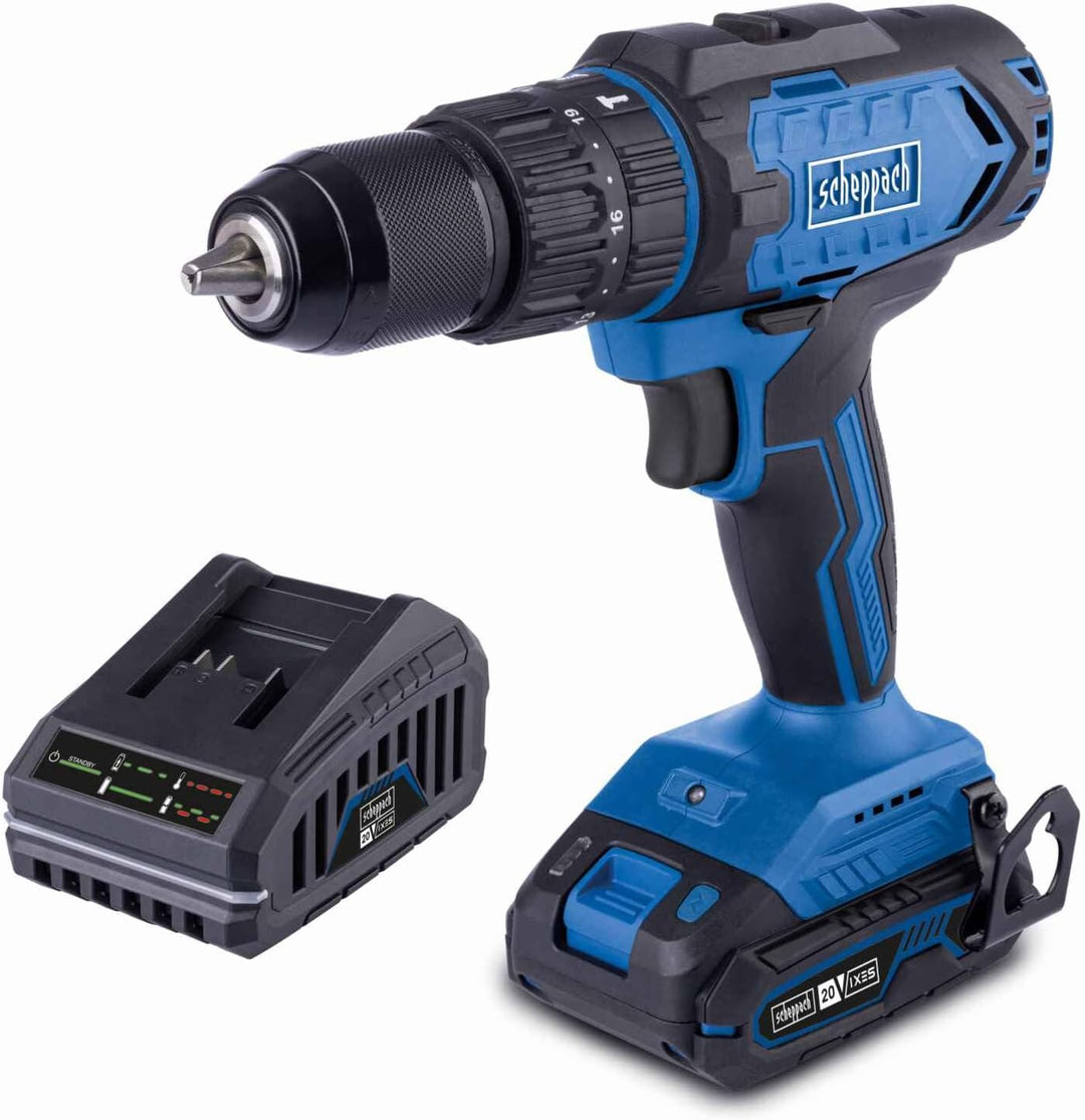 Scheppach Akku-Schlagbohrmaschine C-CD45-X 20V | 3in1 Funktion | Drehmoment 45Nm | Drehmomentstufen