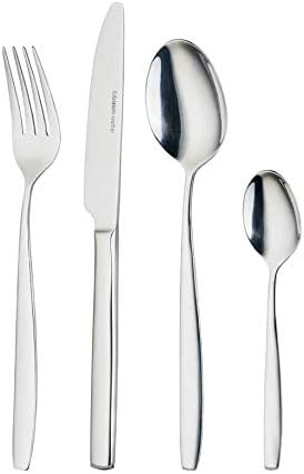 KHG Besteckset 24 tlg für 6 Personen, Edelstahl 18/0 Rostfrei & Langlebig Essbesteck für jeden Anlas