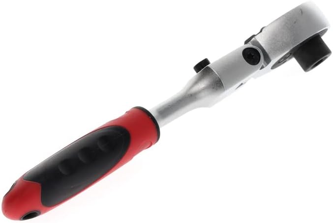 GEDORE red Gelenk-Bitknarre mit ergonomischem 2K-Griff, Feinverzahnung mit 72 Zähnen, 1/4 Zoll, Rot/