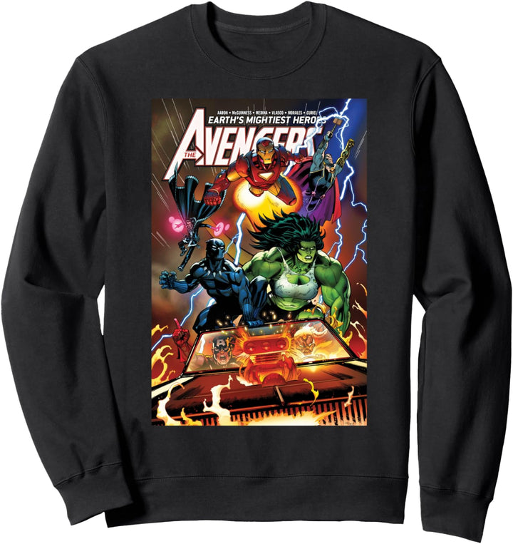Marvel Avengers Earth Heroes Comic Cover Sweatshirt