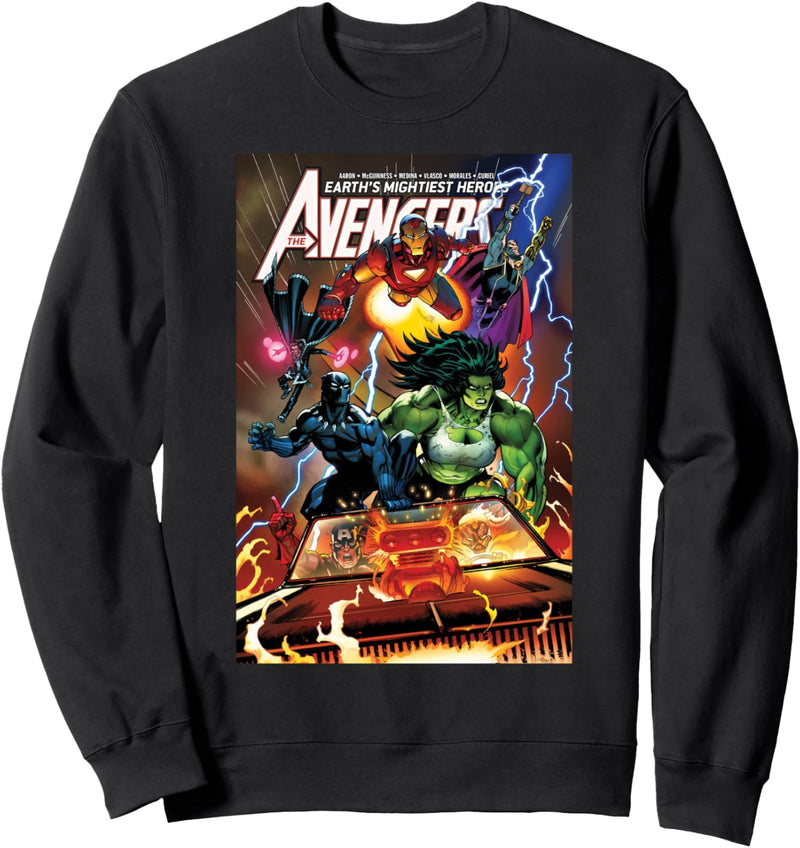 Marvel Avengers Earth Heroes Comic Cover Sweatshirt