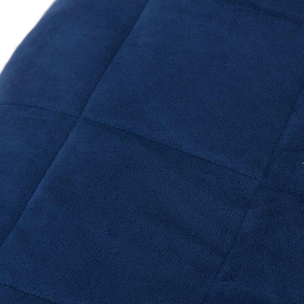 Homgoday Gewichtete Decke Blau 235x290 cm 11 kg Stoff, Möbeldekor Warme und Bequeme Decke, Hochwerti