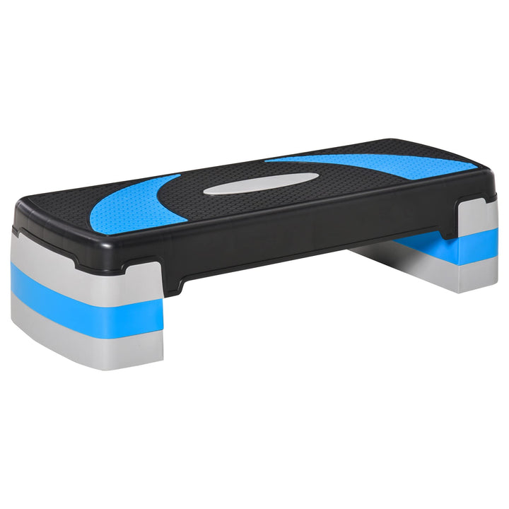 HOMCOM Steppbrett Aerobic-Stepper höhenverstellbar mit 3 Stufen (10/15/20 cm) Fitness Heimtrainer fü