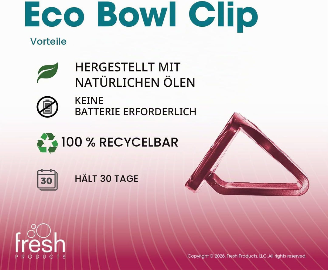 Fre-Pro by Fresh - Bowl Clip Lufterfrischer für Toiletten, Spiced Apple, Box mit 12 Stück, Spiced Ap