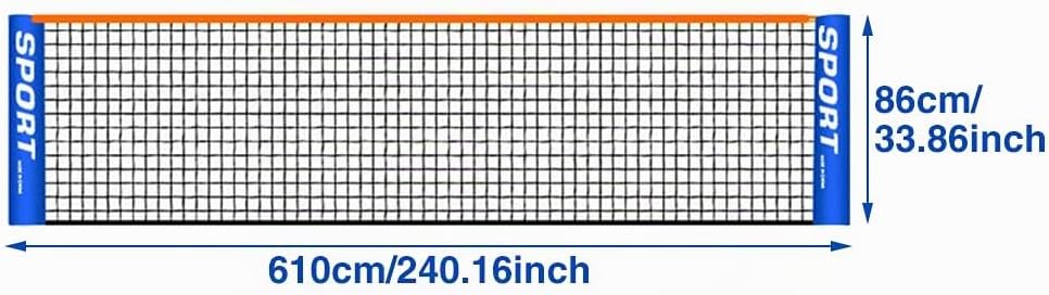 Cicony Tennisnetz, tragbar, faltbar, für Badminton, Volleyball, Tennis und andere Spiele, Siehe Abbi