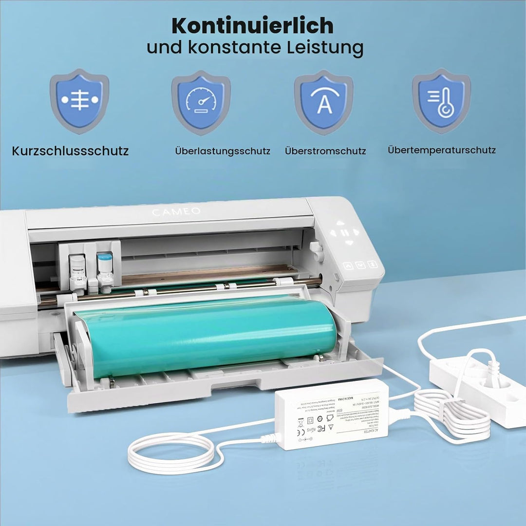 24V weisses Ladegerät für Silhouette Cameo 5 4 3 2 1 SD Portrait Studio Elektronisches Schneidwerkze
