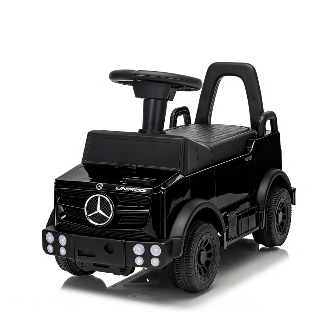TCARAIWEN Kinder Rutschauto Mercedes-Benz Unimog Lizenz, Fuss-zu-Boden Rutscher für Kleinkinder 1-2