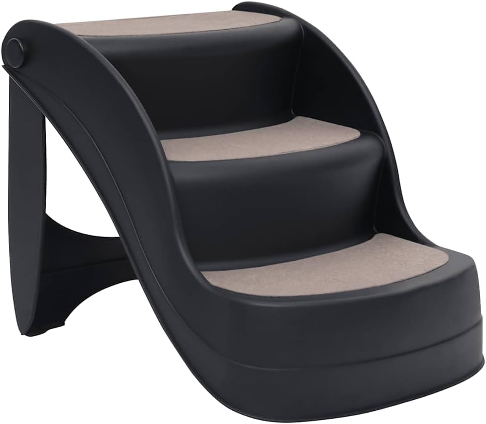Hundetreppe 3 Stufen klappbar, Haustiertreppe für kleine und grosse Hunde &amp; Katzen, Einstiegshilfe f