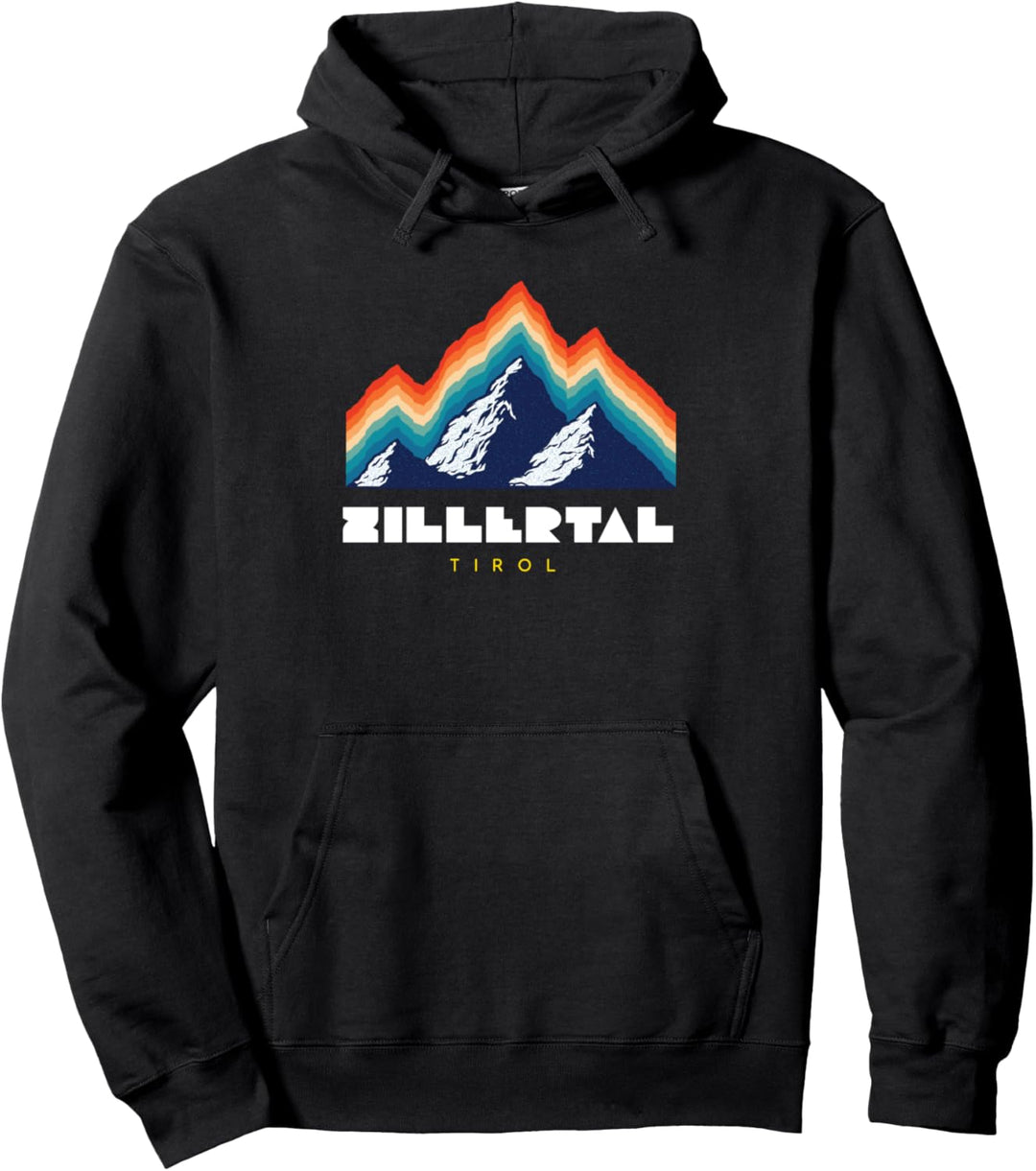 Zillertal Tirol - Österreich Retro 80s Skiferien Geschenk Pullover Hoodie