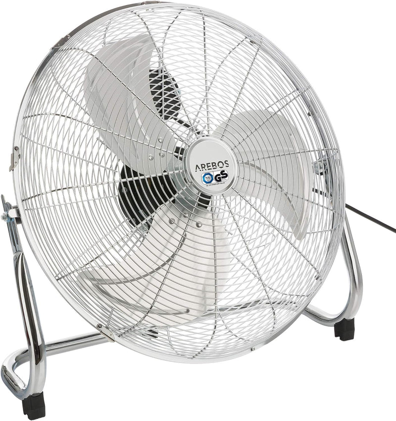 Arebos Bodenventilator Ø45 cm | Windmaschine Retro Stil | Ventilator | 3 Geschwindigkeitsstufen | ho