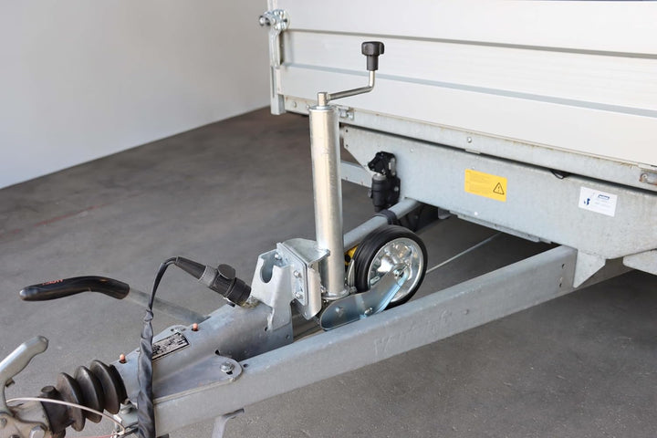 The Drive | Anhänger Stützrad 500KG | vollautomatik | Ø 60mm Rohr mit Anbauflansch | inkl. Anbausatz