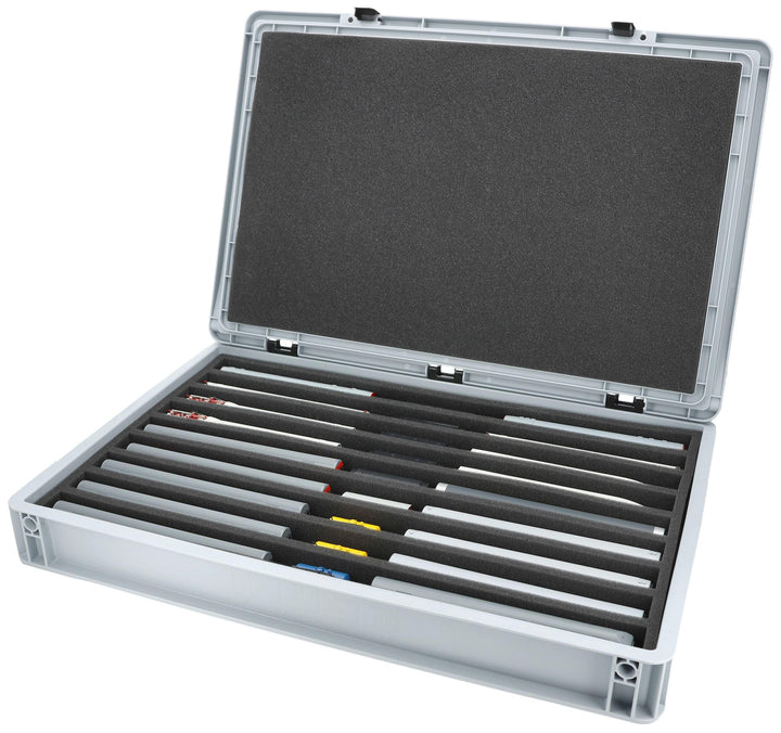 Feldherr Eurobox 60 x 40 cm Set für Modelleisenbahnen - Spur TT - 9 Fächer - Schaumstoffeinlage für