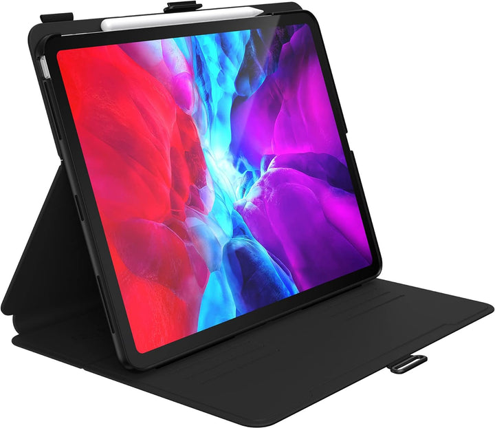 Speck-Produkte BalanceFolio iPad Pro 12,9-Zoll-(2018-2021)-Schutzhülle, mit Microban-Schutz, Schwarz