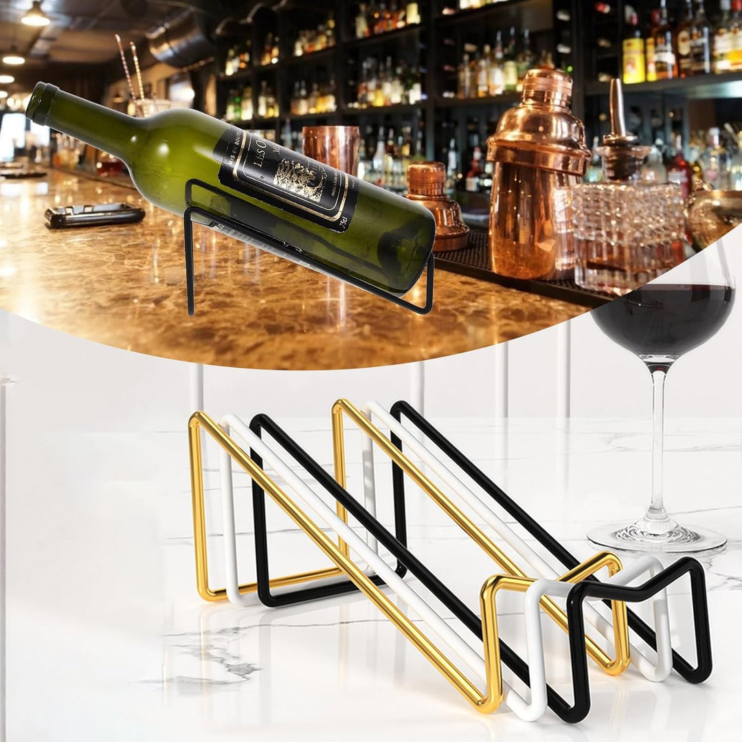 6 Stück Moderner Weinflaschenhalter, Elegante Weinflaschenhalter, Weinständer Aus Metall, Einzelnes