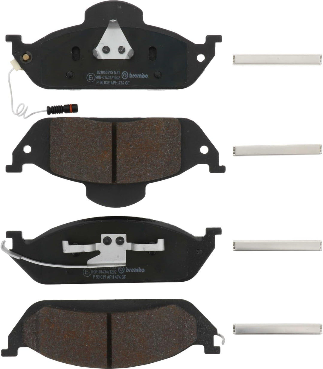 Brembo P 50 039 Bremsbelagsatz, Scheibenbremse - (4-teilig)