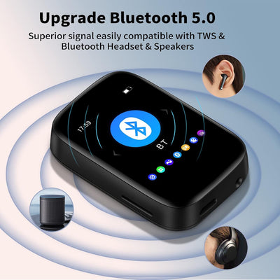 32-GB-MP3-Player mit Bluetooth-Sport-Clip-on-Musikplayer zum Laufen, Gehen, Unterstützung, Voll-Touc