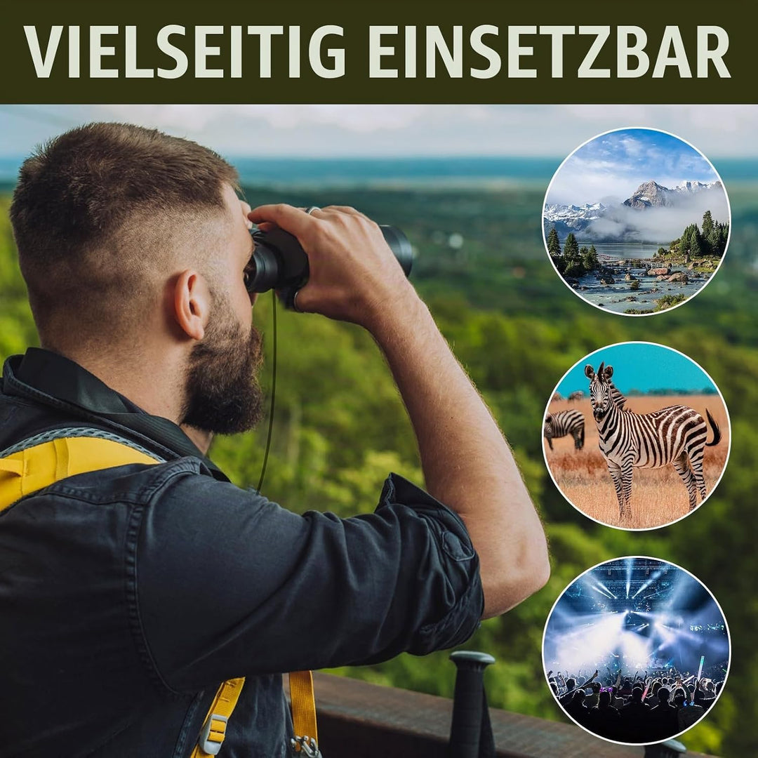 300x25 Ferngläser für Erwachsene und Kinder, Fernglas mit hoher Leistung und klarer Sicht, Mini-Tasc