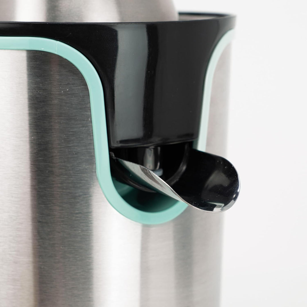 JOCCA Elektrische Zitruspresse mit Hebel, 600 W, Fassungsvermögen 0,4 l, 2 austauschbare Kegel, Filt