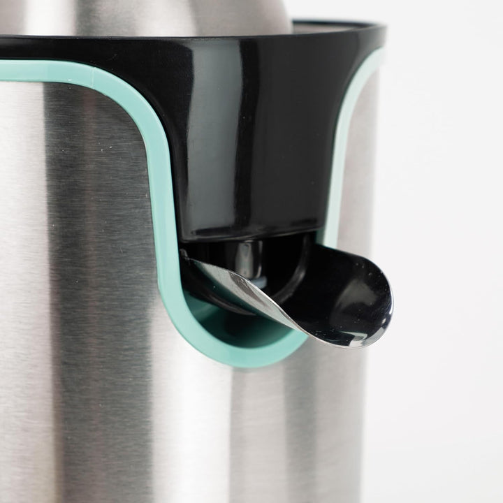 JOCCA Elektrische Zitruspresse mit Hebel, 600 W, Fassungsvermögen 0,4 l, 2 austauschbare Kegel, Filt
