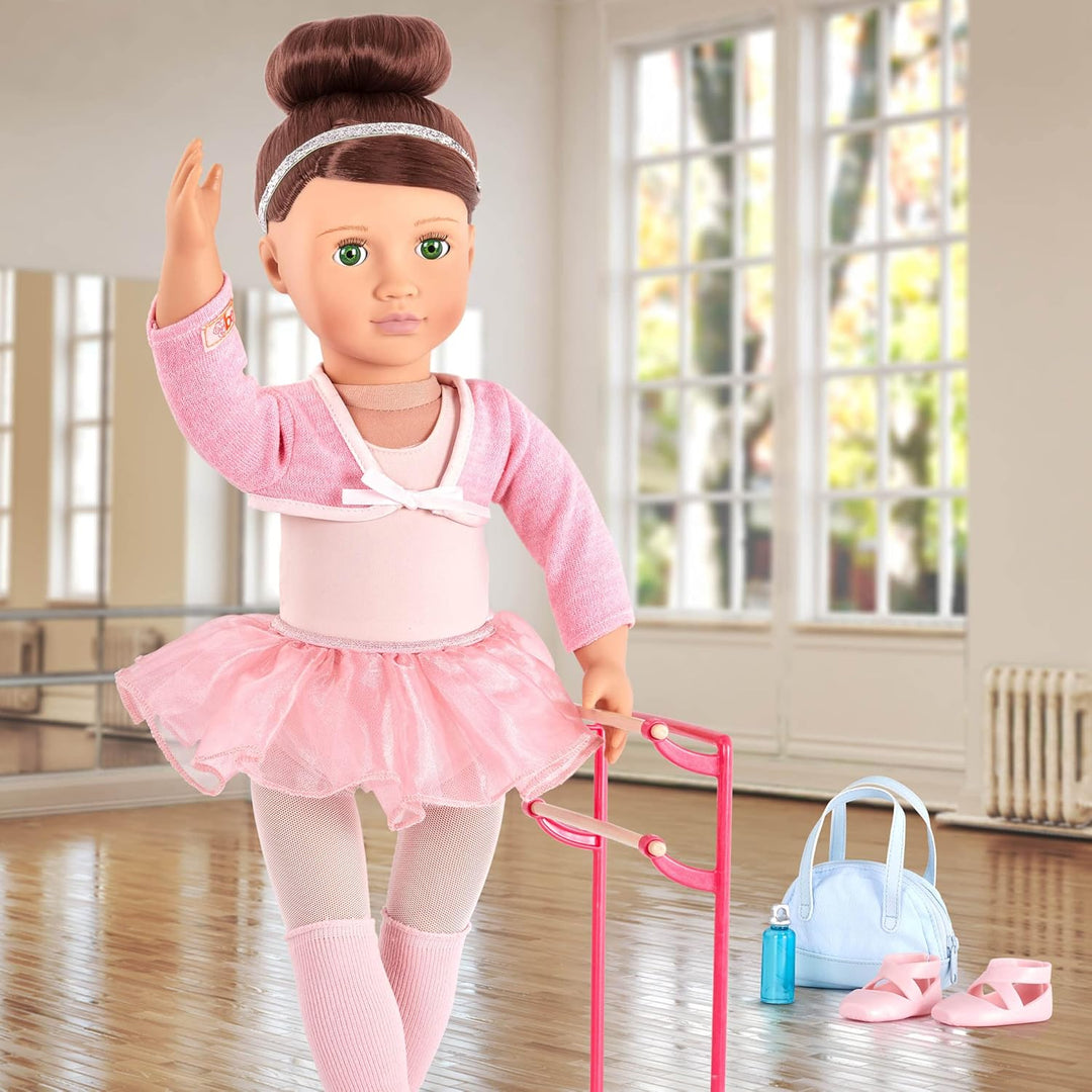 Our Generation - Dancing Feet - Ballett-Set - Spielzeug Yogamatte und Schminke - 46 cm Puppe Zubehör