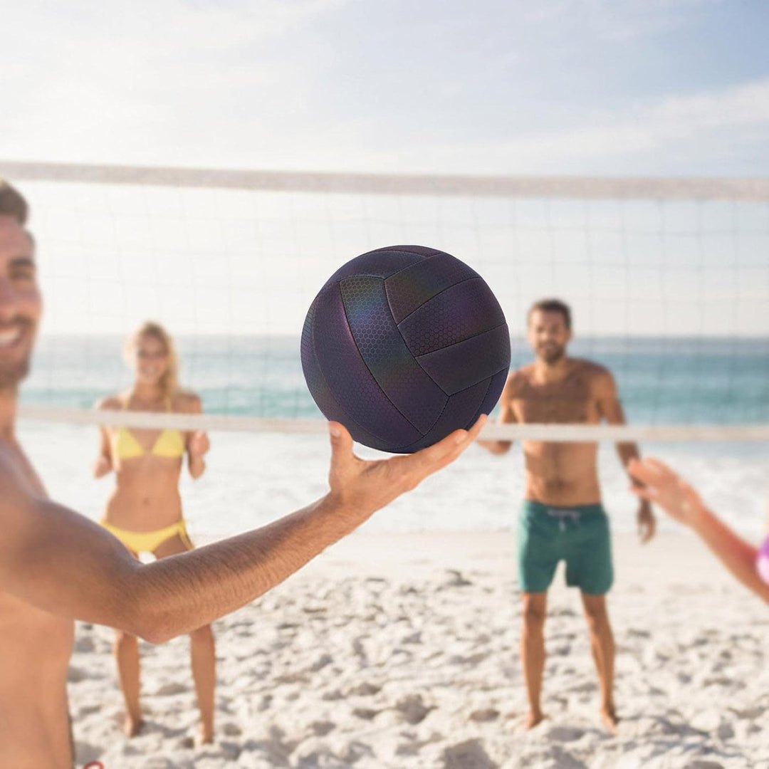 Glühender Reflektierender Volleyball, Leuchtender Volleyball – Reflektierend – Holografisch – Leucht