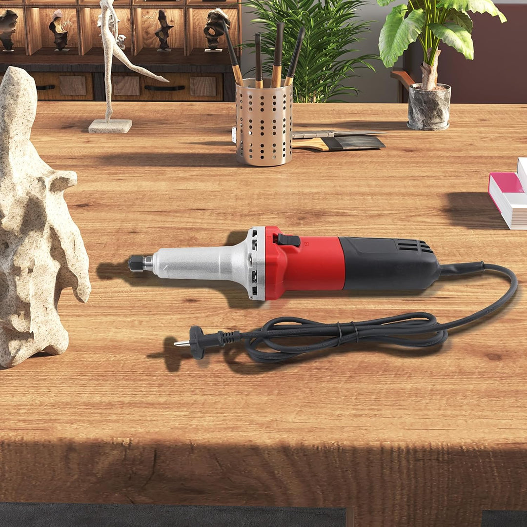 Geradschleifer 750W, 0-27000 U/min Stabschleifer Gradschleifer mit Drehzahlregler,Schleifmaschine mi