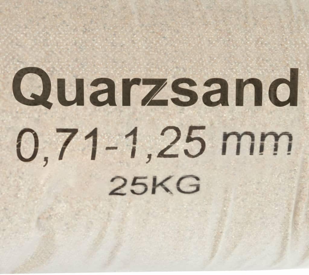 vidaXL Filtersand, Poolfilter Quarzsand für Poolreinigung, Geruchloser Sand für Filteranlagen, Filte