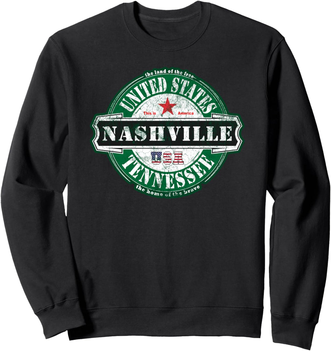 Country-Musik-Outfit Nashville Tennessee Western Musik USA Sweatshirt