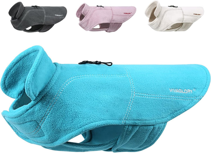 VIVAGLORY Hunde-Fleeceweste, Hundepullover für Kaltes Wetter Gross Dogs, Verstellbare Winterkleidung