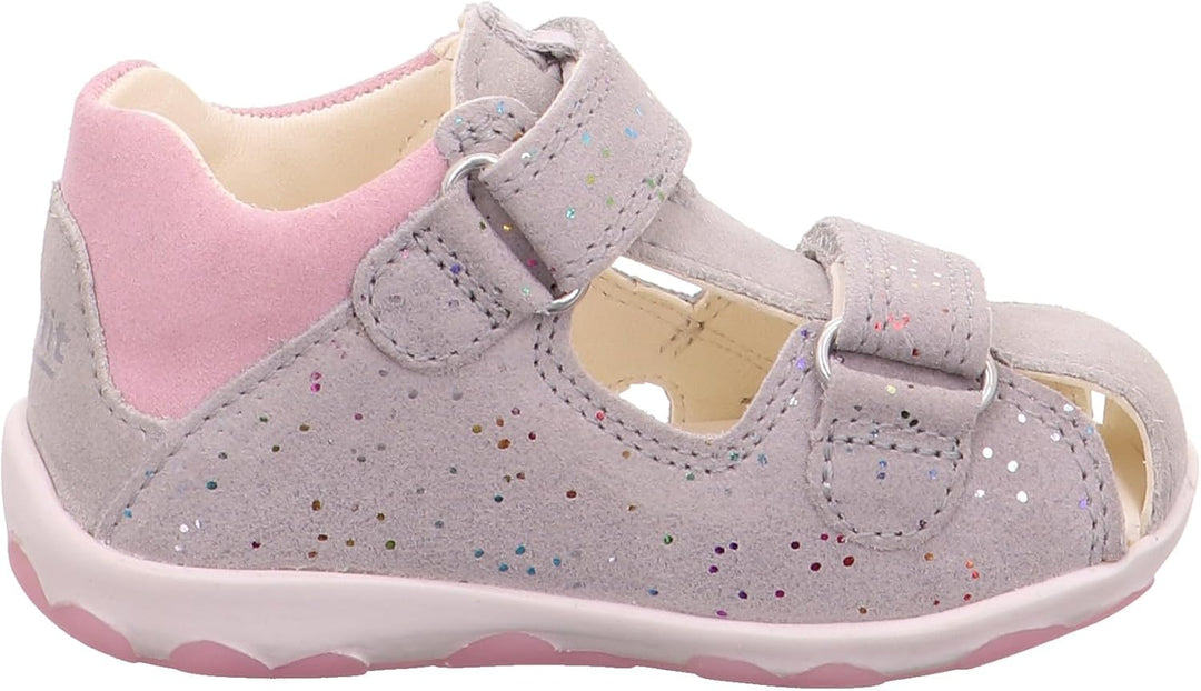 Superfit Baby - Mädchen Fanni Sandale 28 EU Hellgrau Rosa 2510, 28 EU Hellgrau Rosa 2510