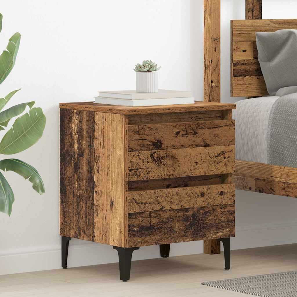 vidaXL Bettenschrank Altes Holz 40x35x50 cm Holzwerkstoff Altholz 1, Altholz 1