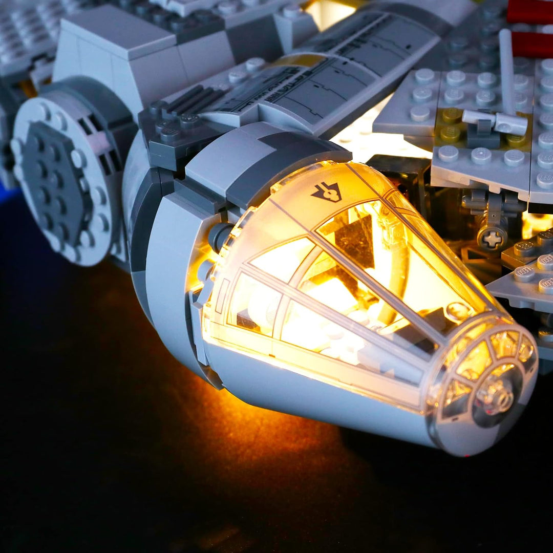 BRIKSMAX LED Beleuchtungsset mit Multifunktions-Soundfernbedienung für Lego Star Wars Millennium Fal