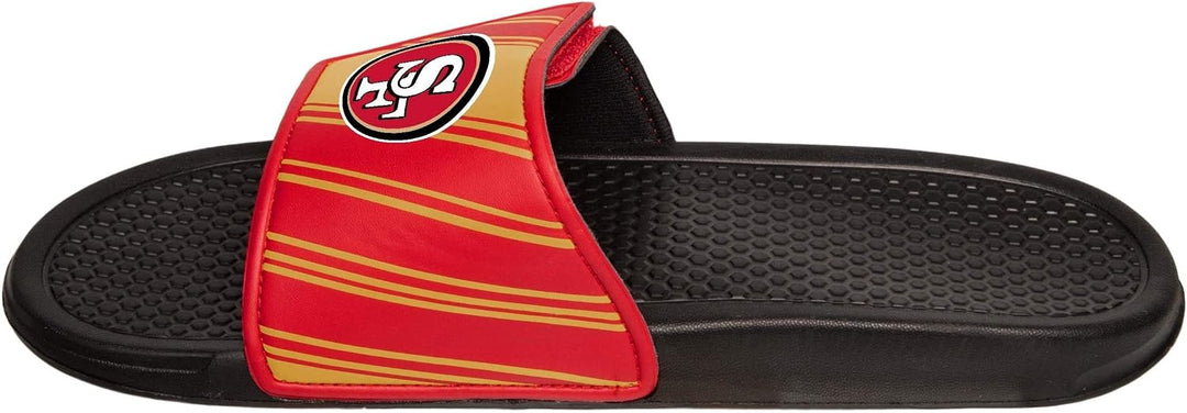 FOCO Commanders NFL Legacy Sport Slide Flip-Flops für Herren San Francisco 49ers 45/46 EU Vermächtni