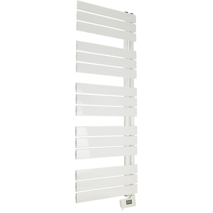 Voltman Handtuchtrockner, Aluminium, 500 W, Weiss, flache E-Stangen