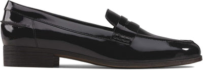 Clarks Damen Hamble Loafer 36 EU Black Pat, 36 EU Black Pat