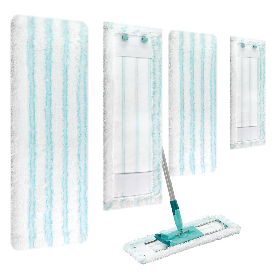 4 Stück Bodenwischer Ersatzbezug für Leifheit Profi XL Micro Duo/Profi XL Cotton Plus Wischbezug, fü