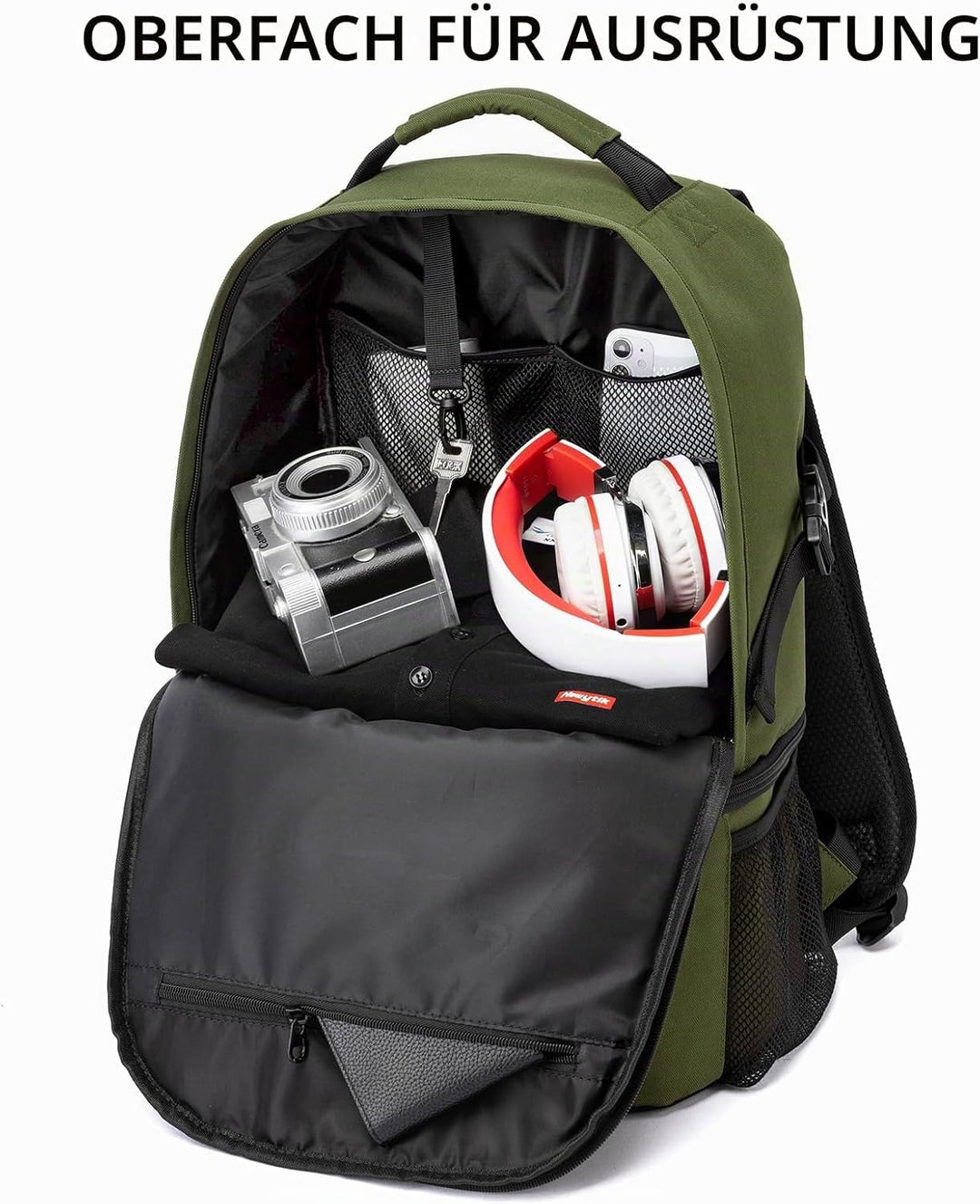 Kühlrucksack 28L Isolierter Kühltasche Picknickrucksack Doppelte Schicht Klein Thermo Rucksack für C