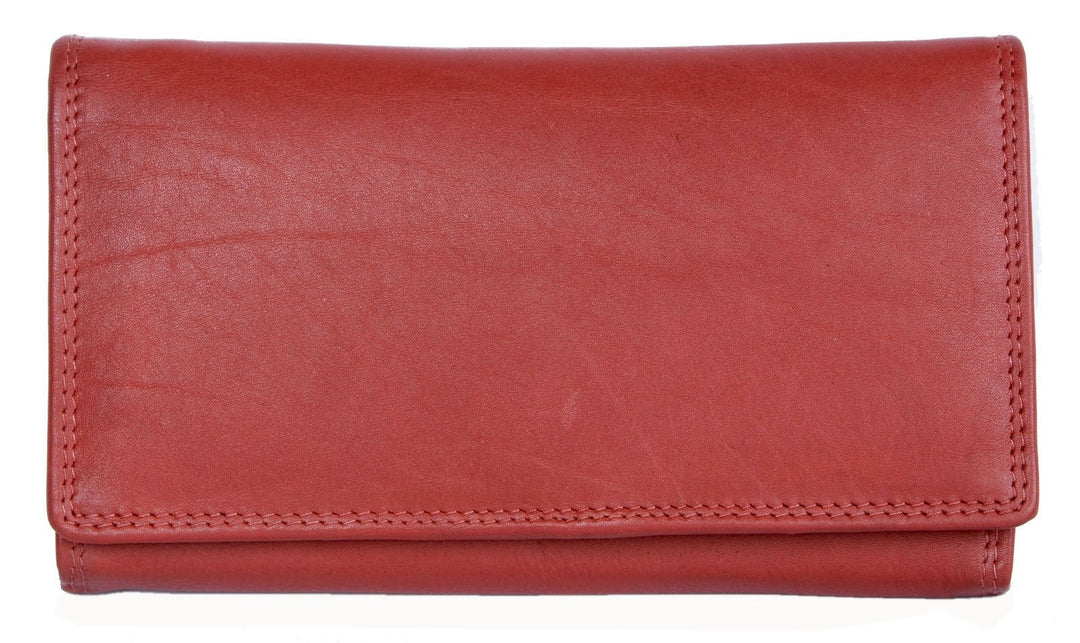 Damen Qualität Rotes Leder Portemonnaie - Brieftasche HMT